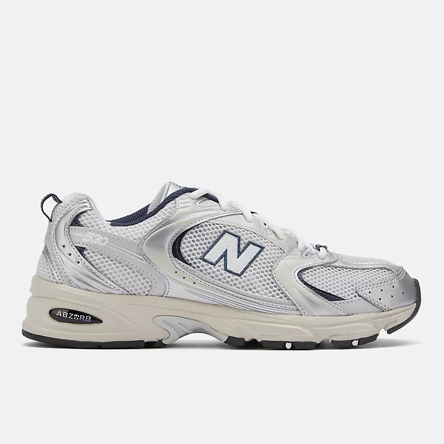 New Balance 530 SILVER METALLIC & NB Navy